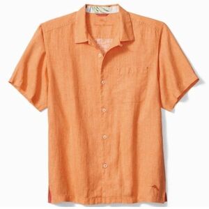 Tommy Bahama Peach Melt Short Sleeve Sea Glass Shirt
